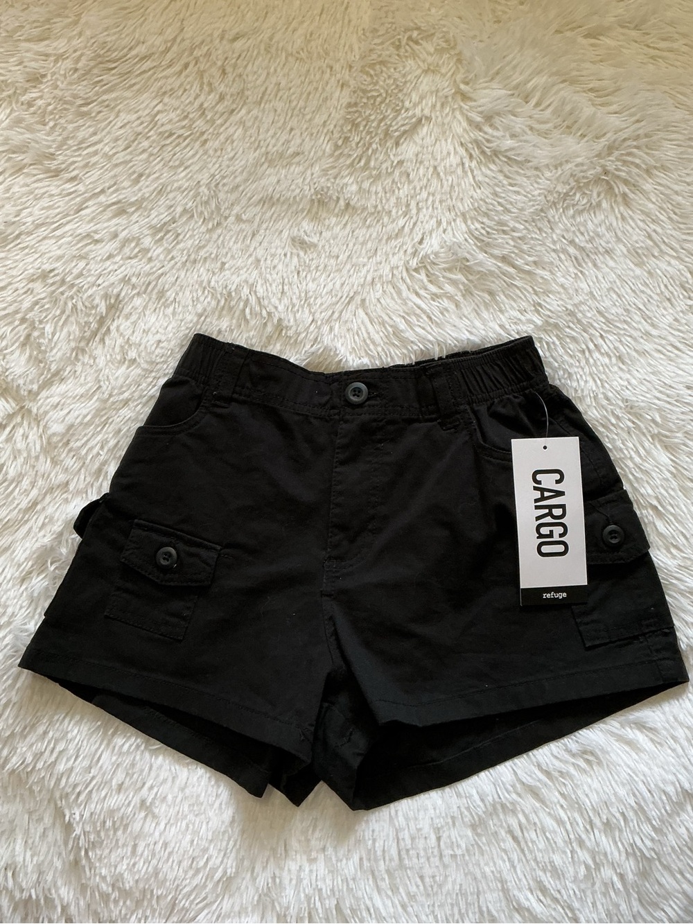 Refuge CARGO Black Women’s Cargo Shorts